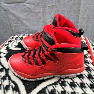 %Size 4Y Nike Air Jordan 10 GS Retro Mid Bulls Over Broadway AJ13